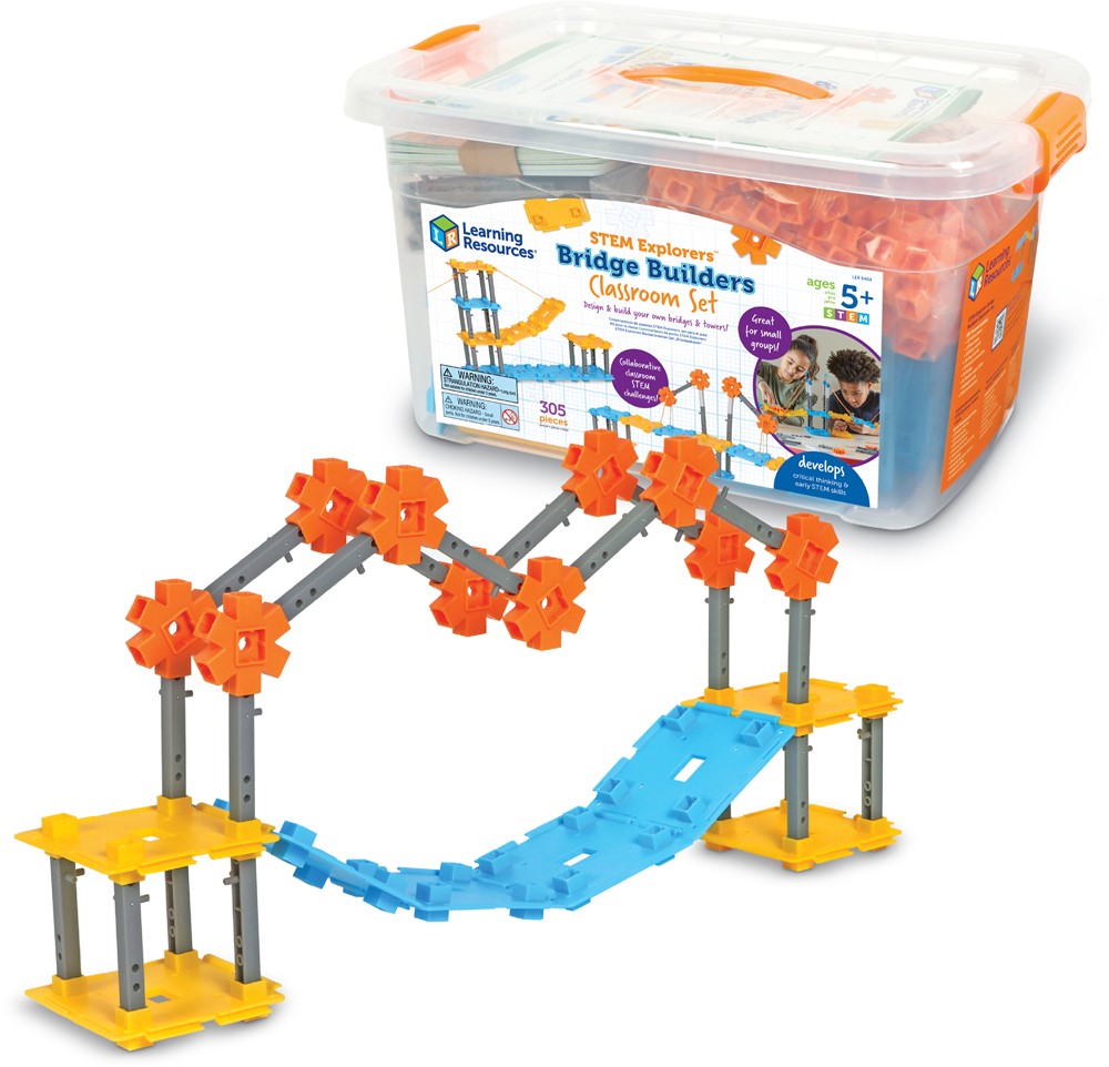 Learning Resources - STEM Explorers Bruggen Bouwen Klaslokaal Set