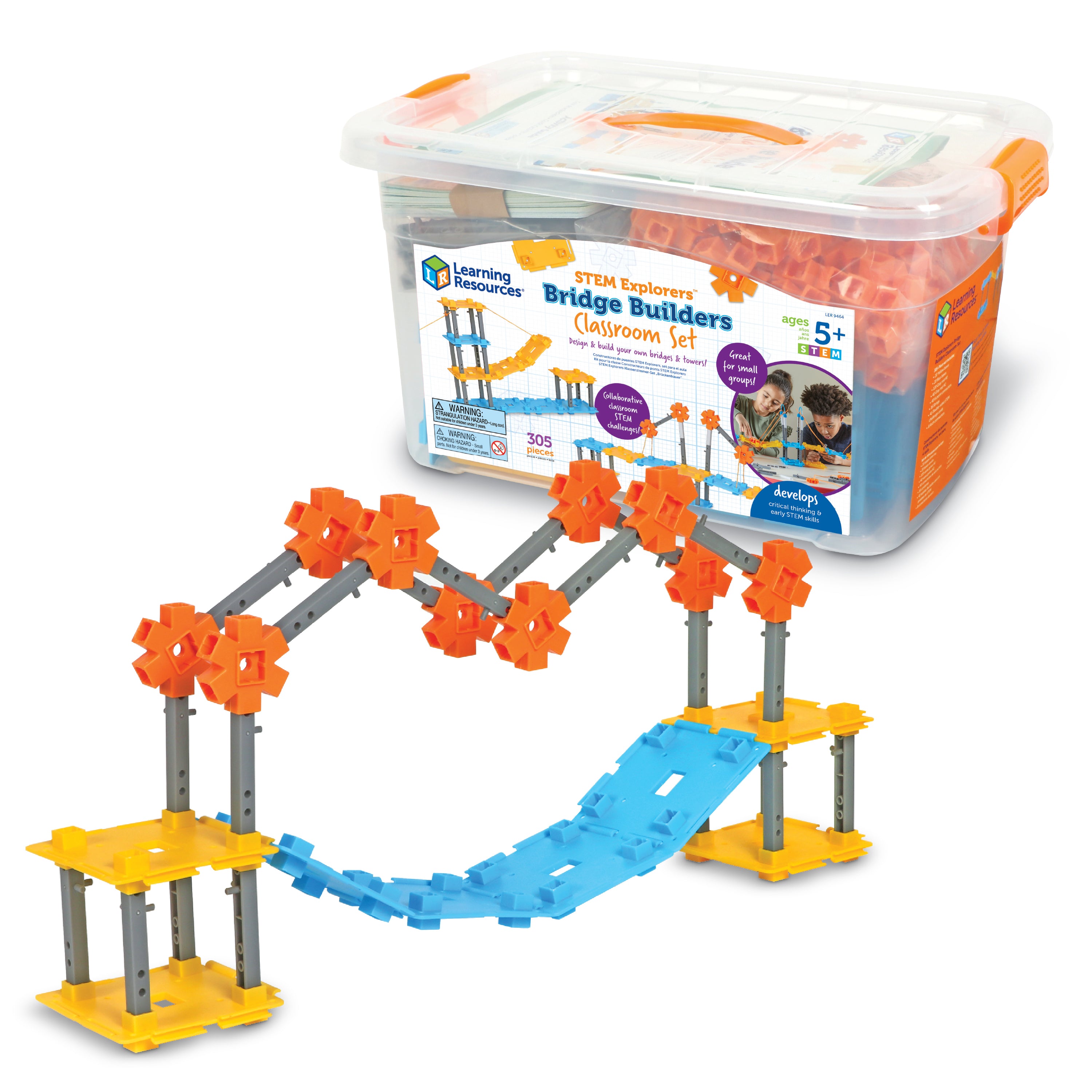 Learning Resources - STEM Explorers Bruggen Bouwen Klaslokaal Set