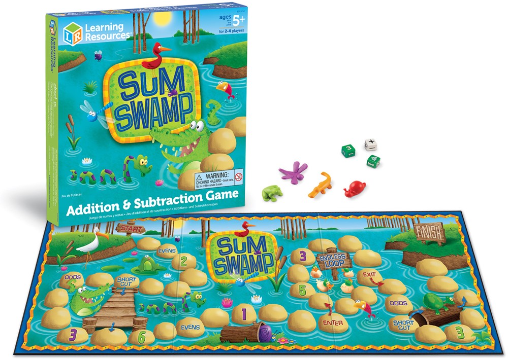 Learning Resources - Sum Swamp Optellen en Aftrekken Spel