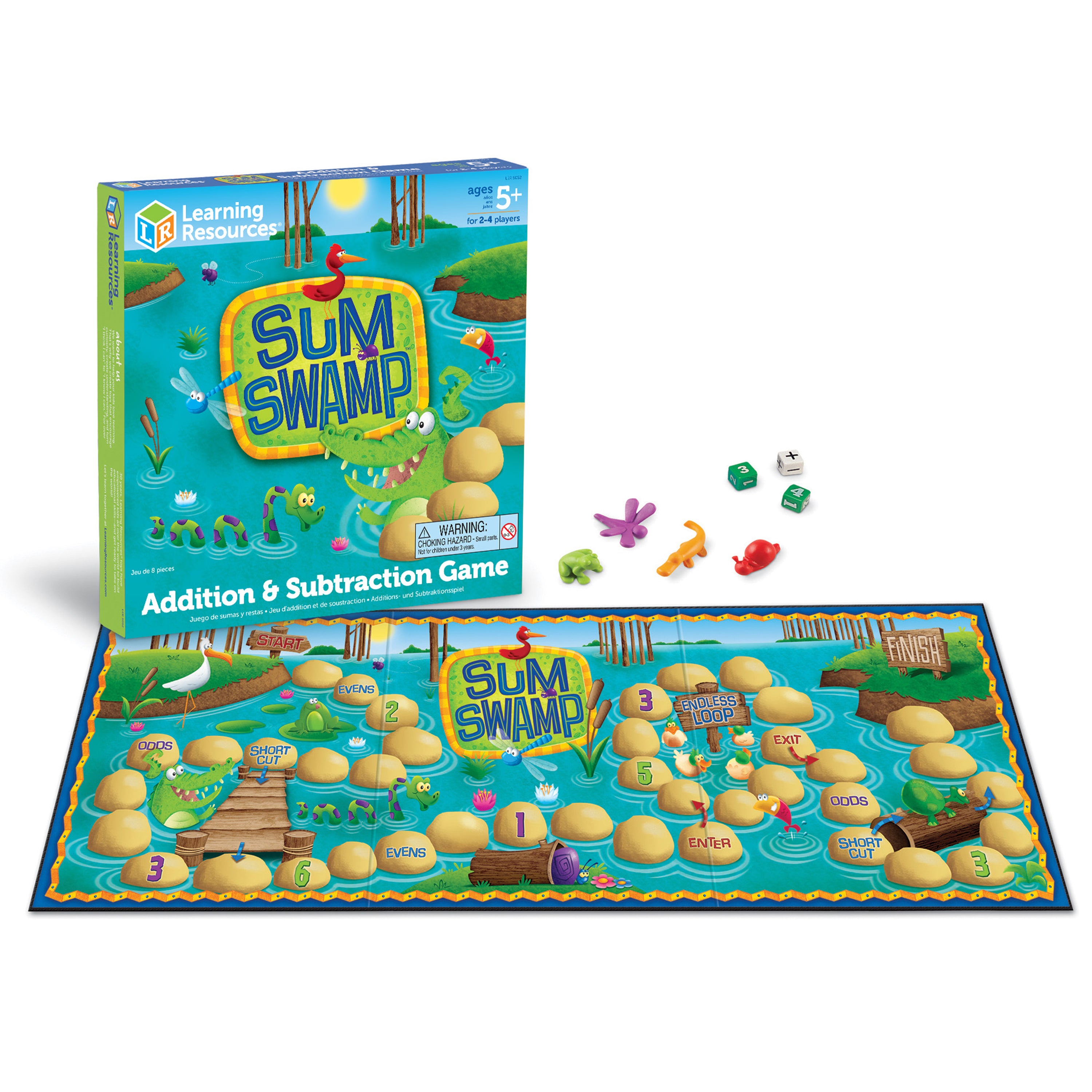 Learning Resources - Sum Swamp Optellen en Aftrekken Spel