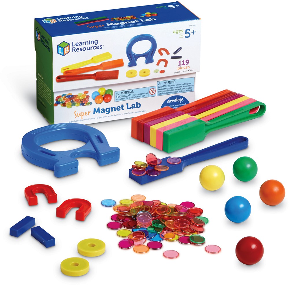 Learning Resources - Super Magneet Laboratorium Set - 119 stuks