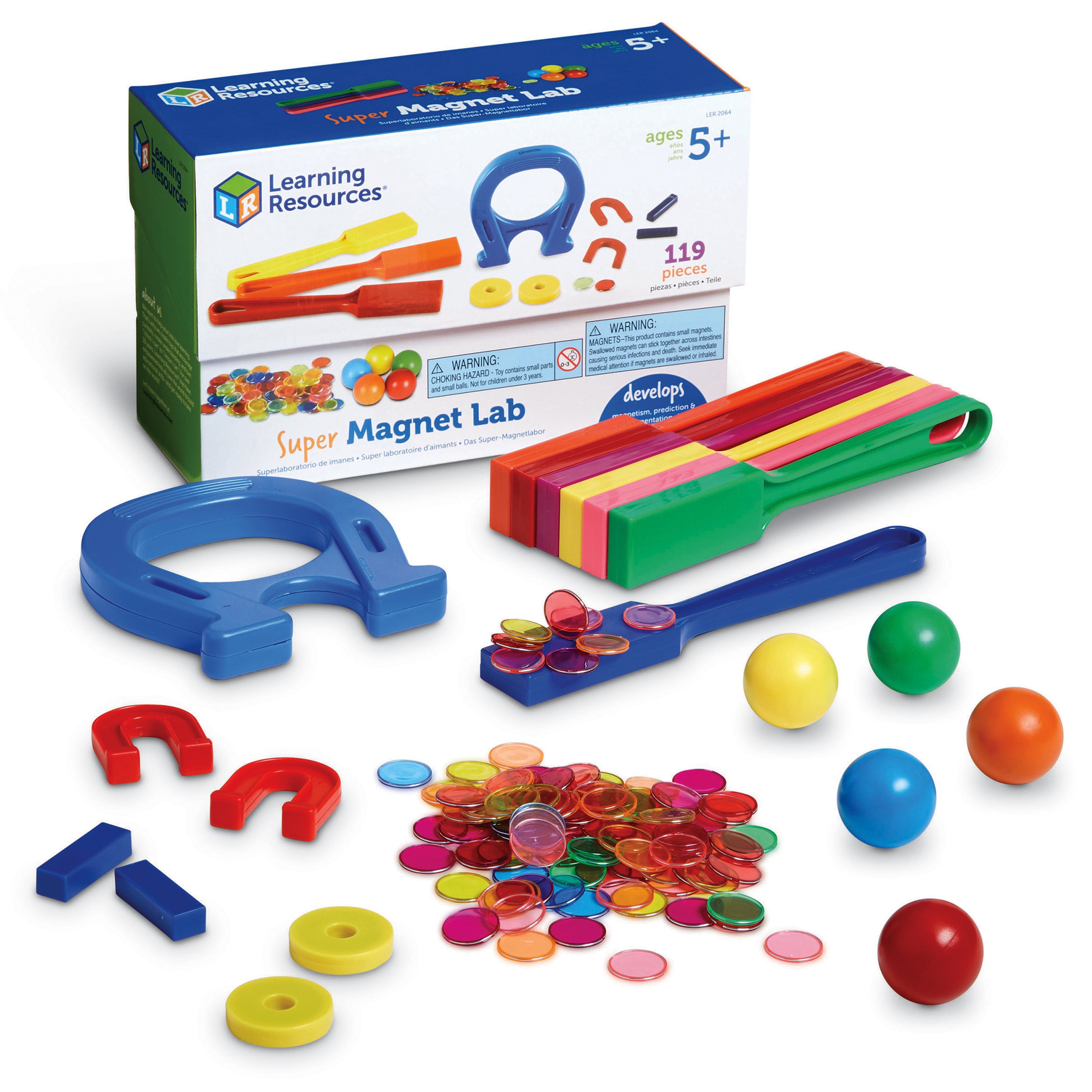 Learning Resources - Super Magneet Laboratorium Set - 119 stuks