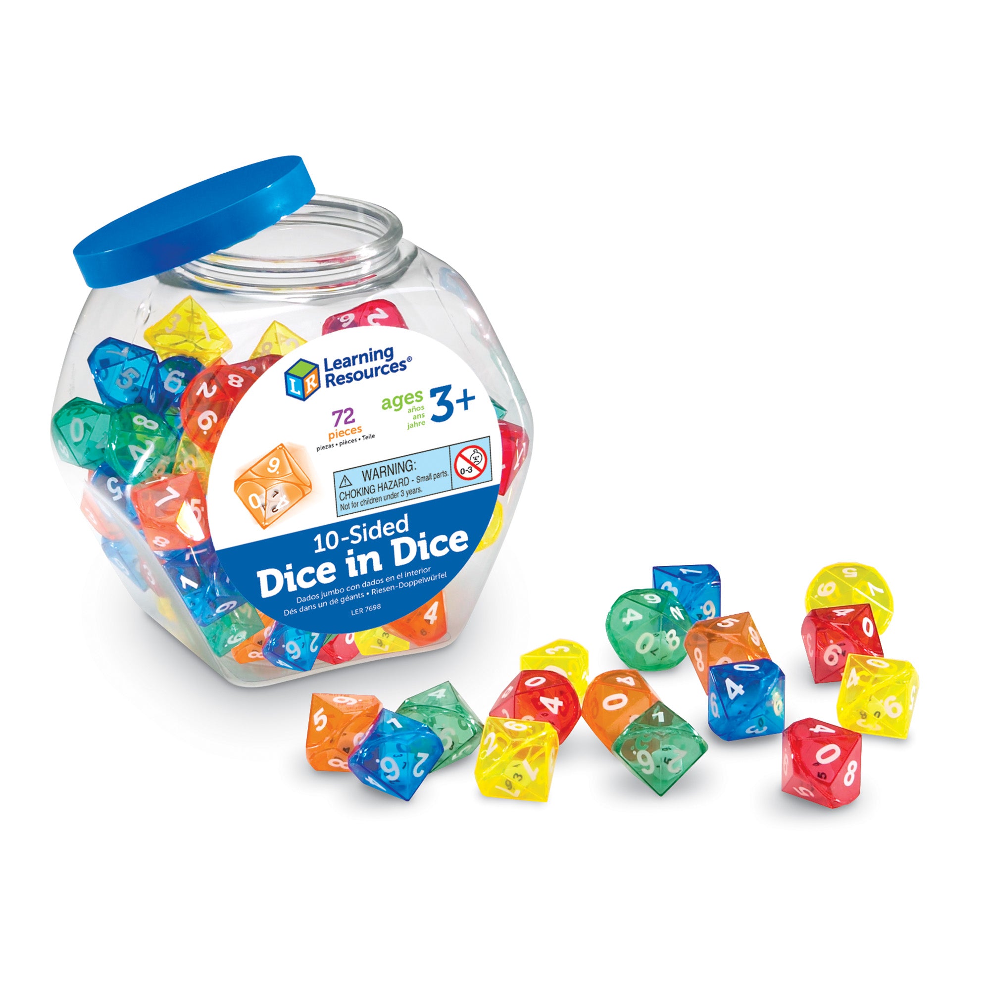 Learning Resources - Tienzijdige Dobbelstenen in Dobbelstenen