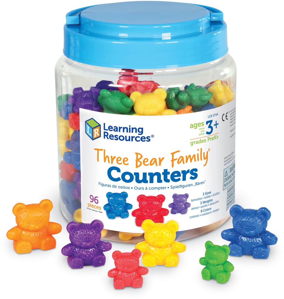 Learning Resources - Drie Berenfamilie Telfiguren Set van 96