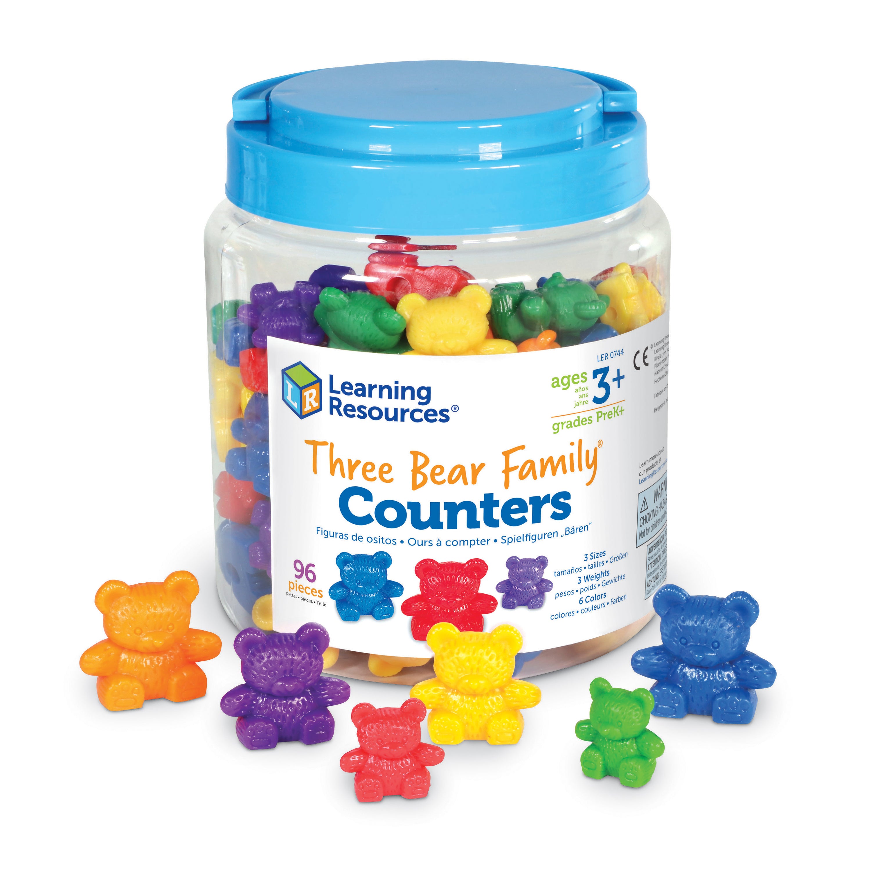 Learning Resources - Drie Berenfamilie Telfiguren Set van 96