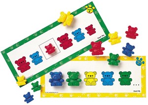 Learning Resources - Drie Berenfamilie Patroonkaarten - Set van 16