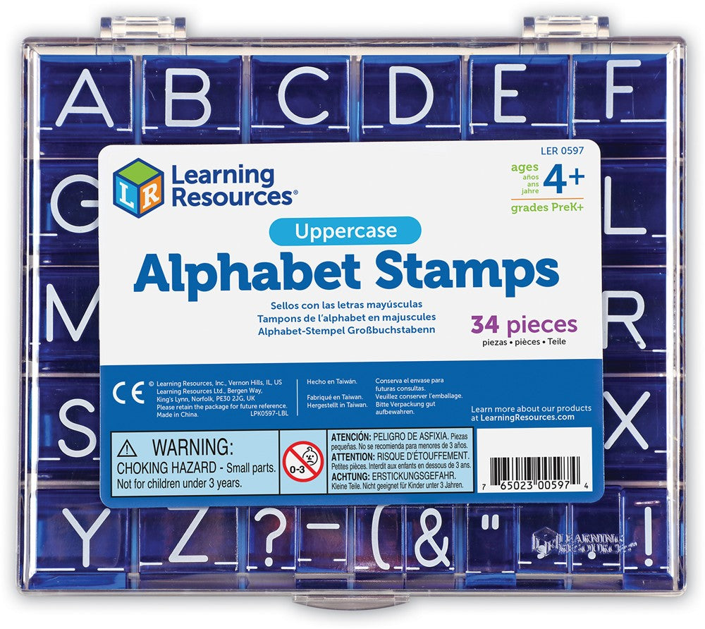 Learning Resources - Hoofdletter Alfabet Stempelset