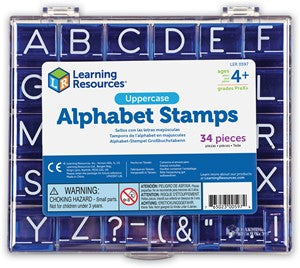 Learning Resources - Hoofdletter Alfabet Stempelset