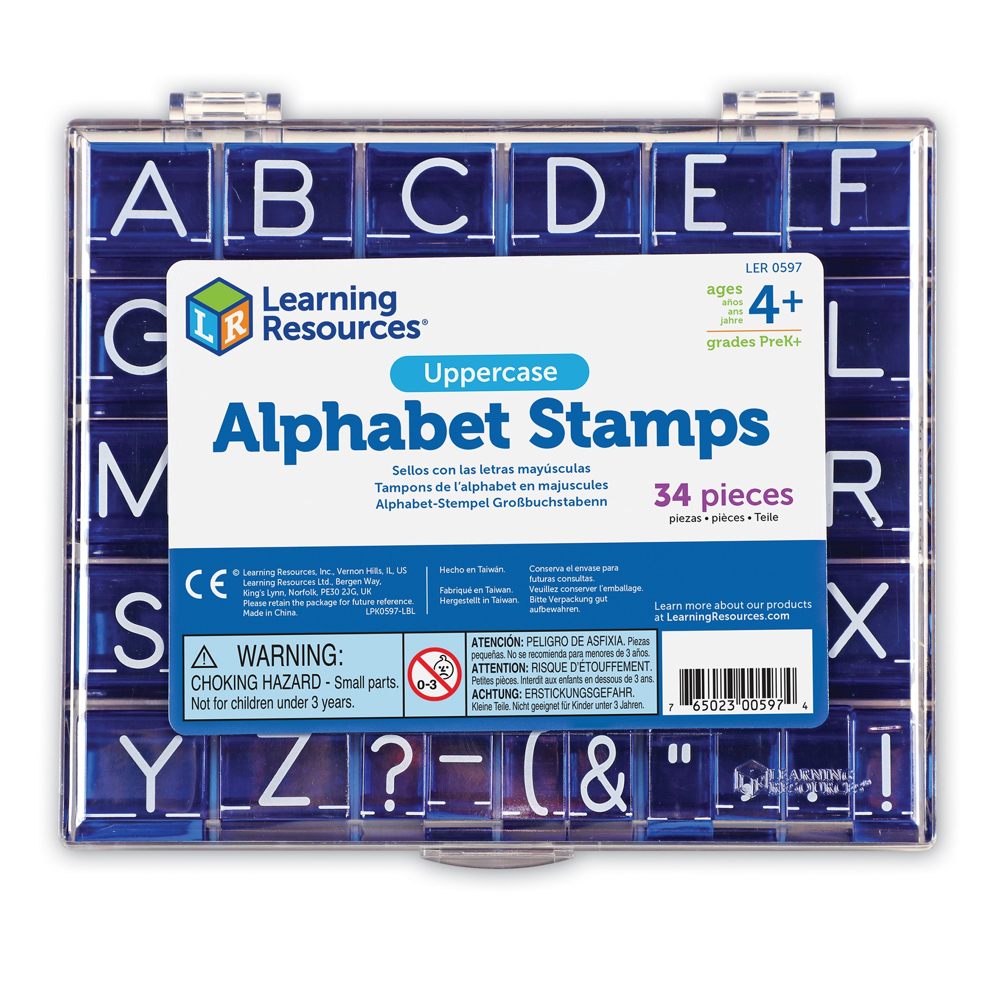 Learning Resources - Hoofdletter Alfabet Stempelset