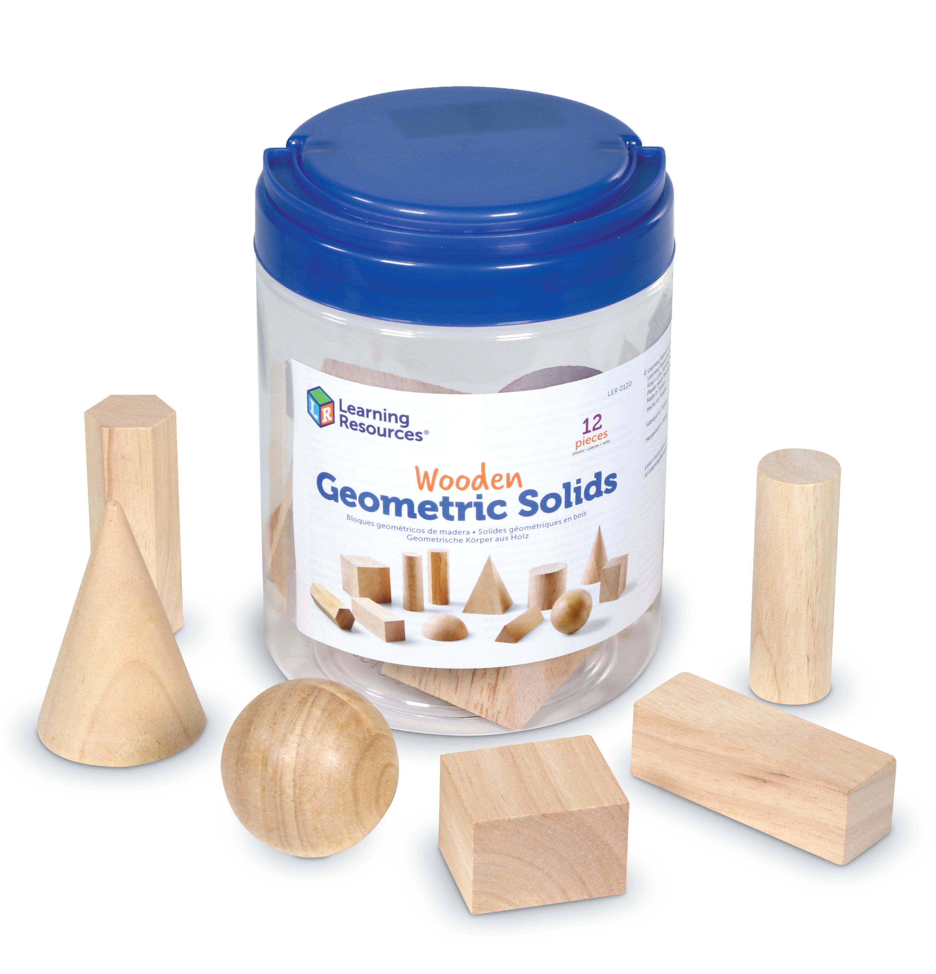Learning Resources - Houten Meetkundige Lichamen (Set van 12)