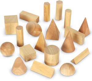 Learning Resources - Houten Meetkundige Lichamen (Set van 19)