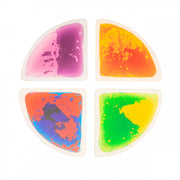 Amaya - 4 Grote Sensorische Liquid Vloertegels (33x33cm) in cirkel