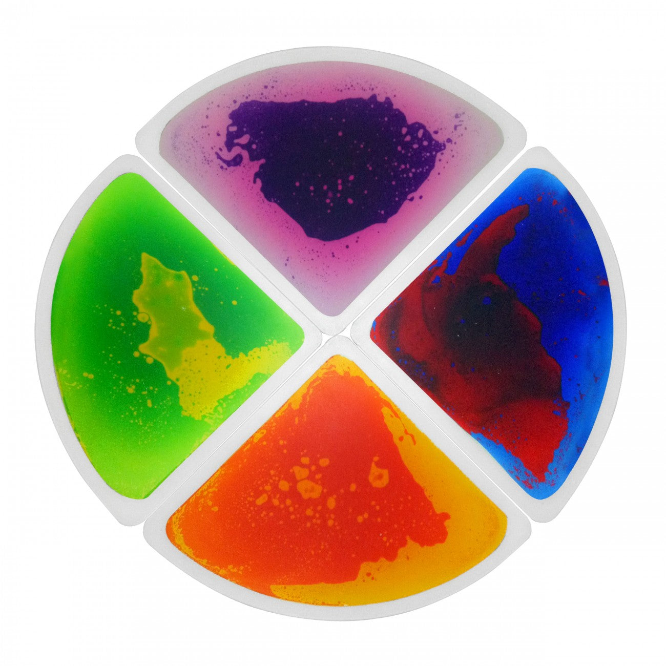 Amaya - 4 Grote Sensorische Liquid Vloertegels (33x33cm) in cirkel