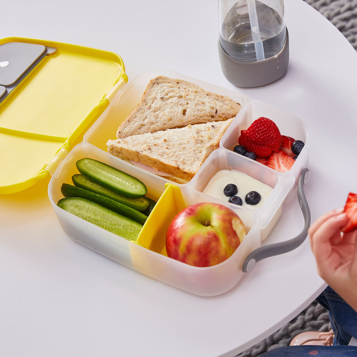 b.box - Lunchbox indigo rose