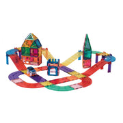 Amaya - Car Circuit 108 stuks (inclusief 2 auto's) - Magnetic Tiles - Magnetisch Speelgoed