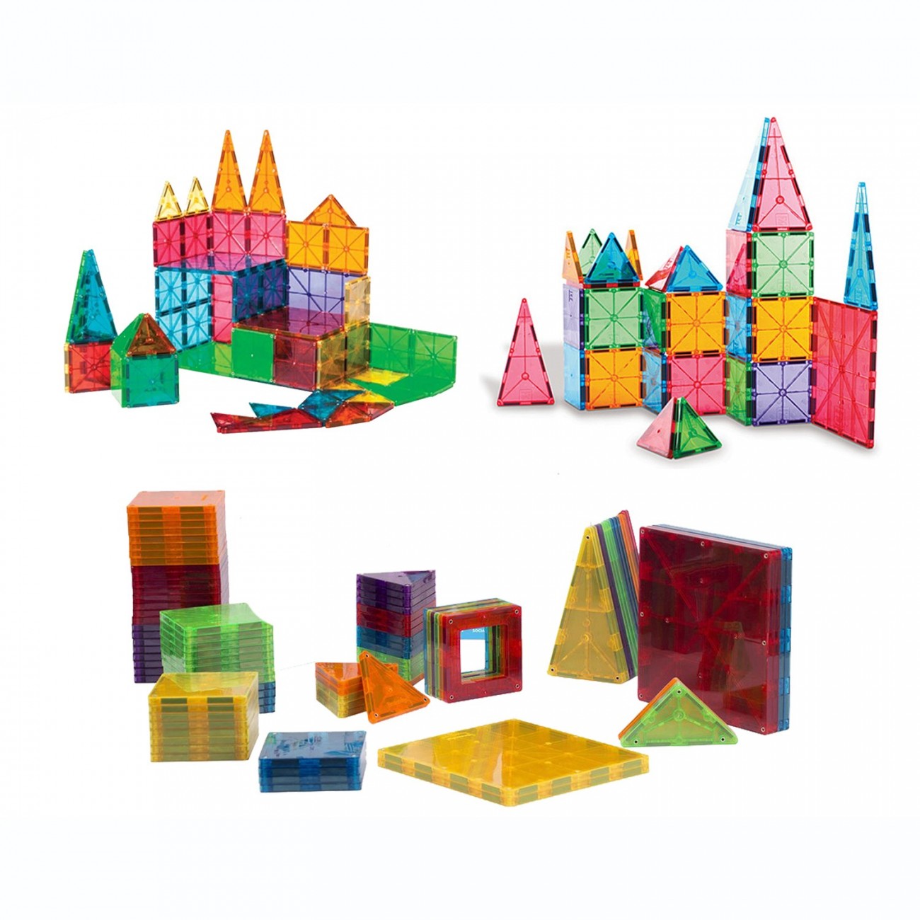 Amaya - Magtiles 104 stuks - Magnetic Tiles - Magnetisch Speelgoed