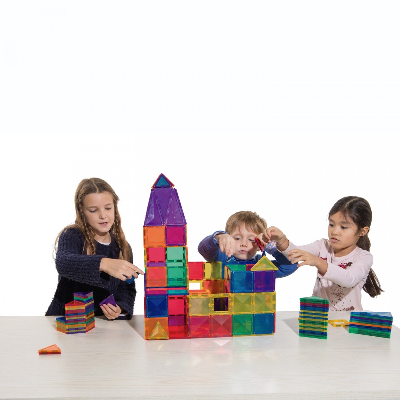 Amaya - Magtiles 104 stuks - Magnetic Tiles - Magnetisch Speelgoed