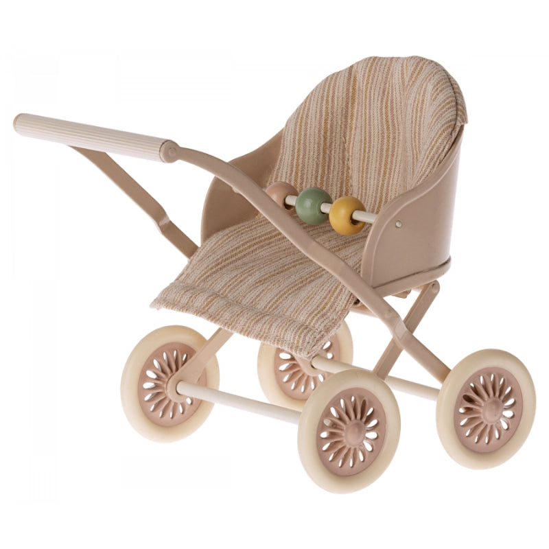 Maileg - Wandelwagen baby muis - roze