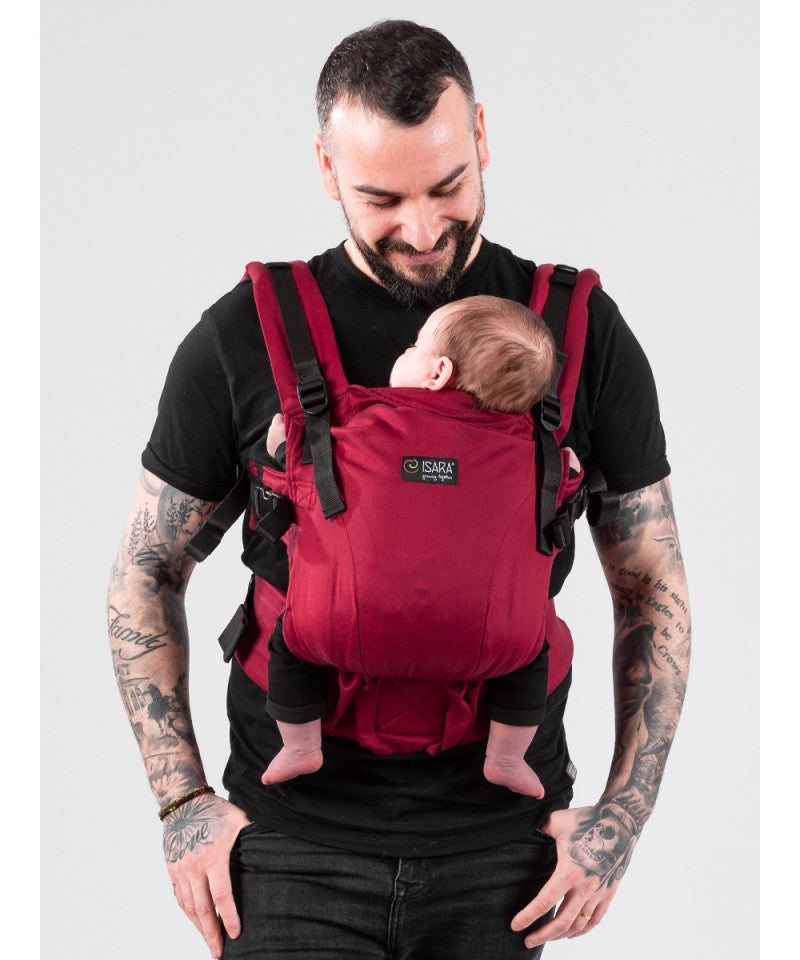 Isara - Ergonomische Draagzak 'The One' Scarlet