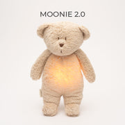 Moonie - Slaapknuffel The Humming Bear 2.0 - Sand Natur White Noise