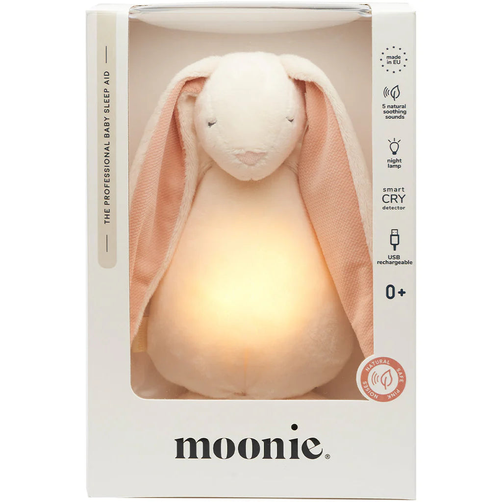 Moonie - Slaapknuffel The Humming Friend 2.0 - Powder White Noise