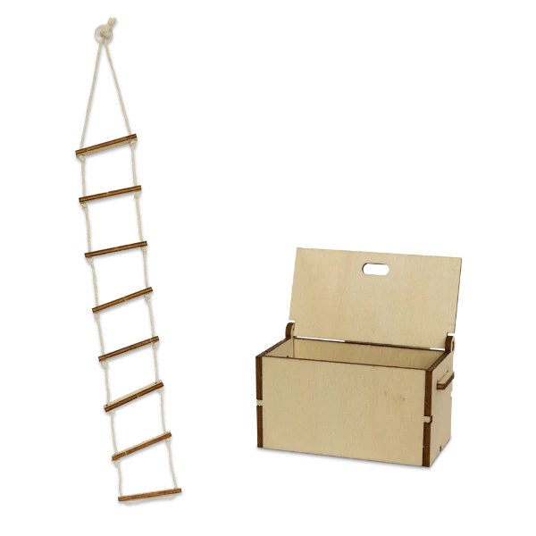 Het Muizenhuis To Go - Opa Zeeman's Kajuit - Koffertje met inrichting