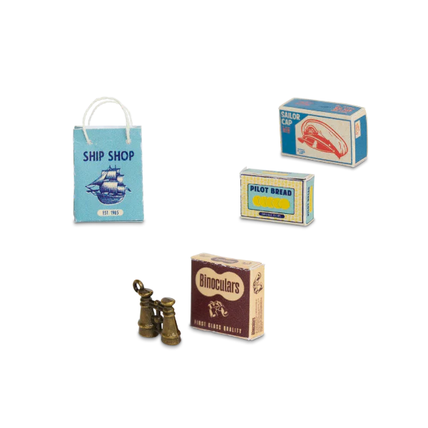 Het Muizenhuis To Go - Opa Zeeman's Kajuit - Koffertje met inrichting