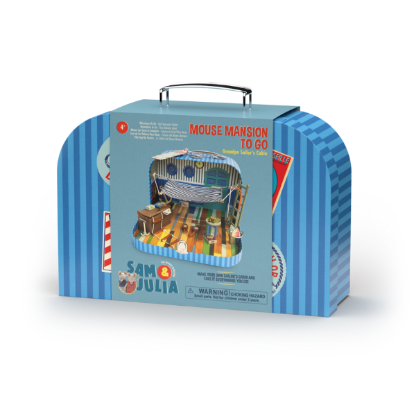 Het Muizenhuis To Go - Opa Zeeman's Kajuit - Koffertje met inrichting