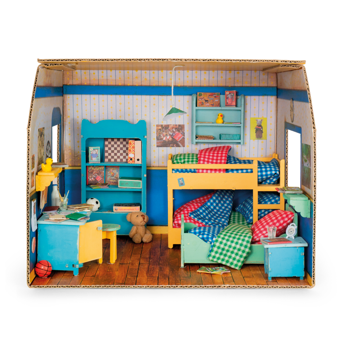Ingerichte miniatuur kinderkamer