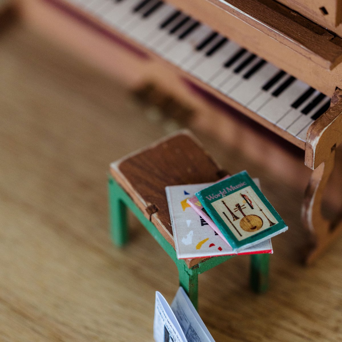 Afgebouwde muziekscene als decoratie