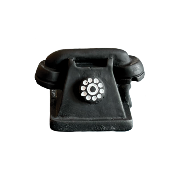 Miniatuur telefoon met draaischijf