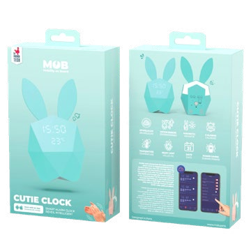 MOB - Cutie Clock wekker met app - Turquoise