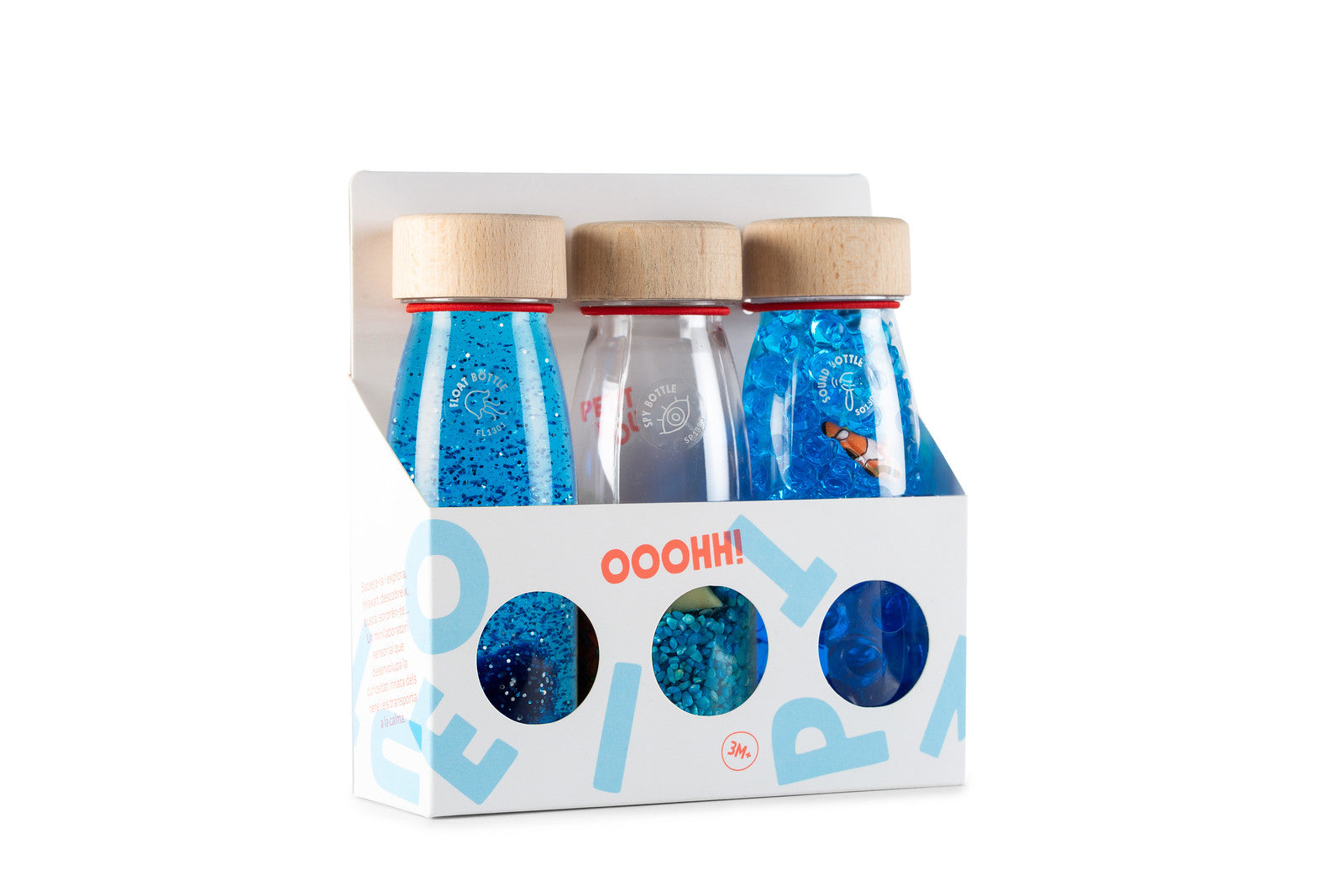 Petit Boum - Set van 3 Sensorische flessen - Serenity