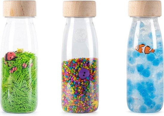 Petit Boum - Set van 3 Sensorische flessen - Eco