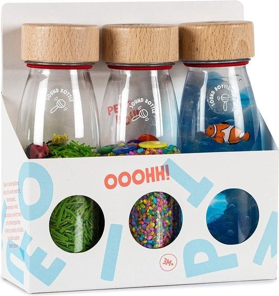 Petit Boum - Set van 3 Sensorische flessen - Eco