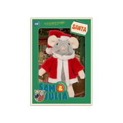 Het Muizenhuis - Knuffelmuis Kerstman - 12 cm