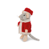 Het Muizenhuis - Knuffelmuis Kerstman - 12 cm
