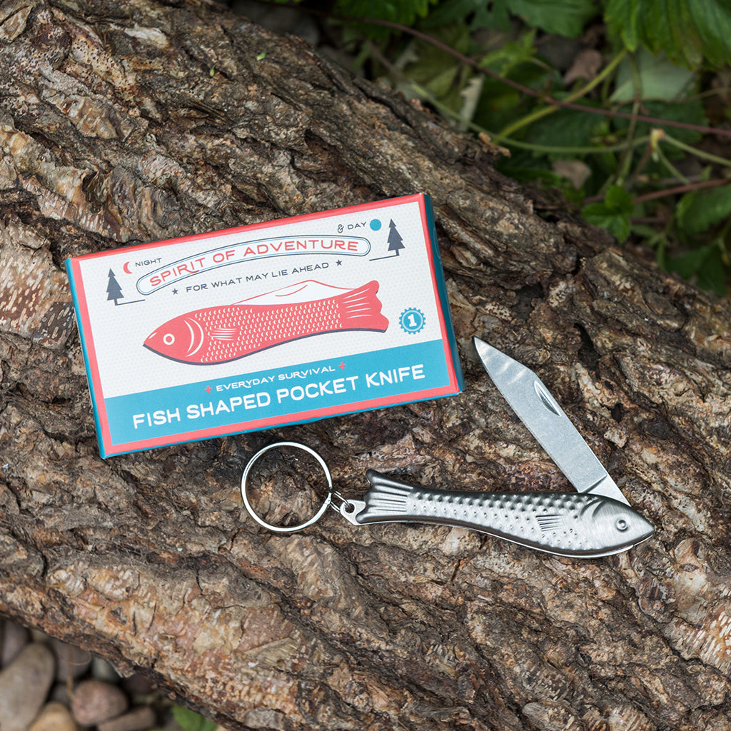 Rex London - Zakmes Sleutelhanger Vis Spirit of Adventure