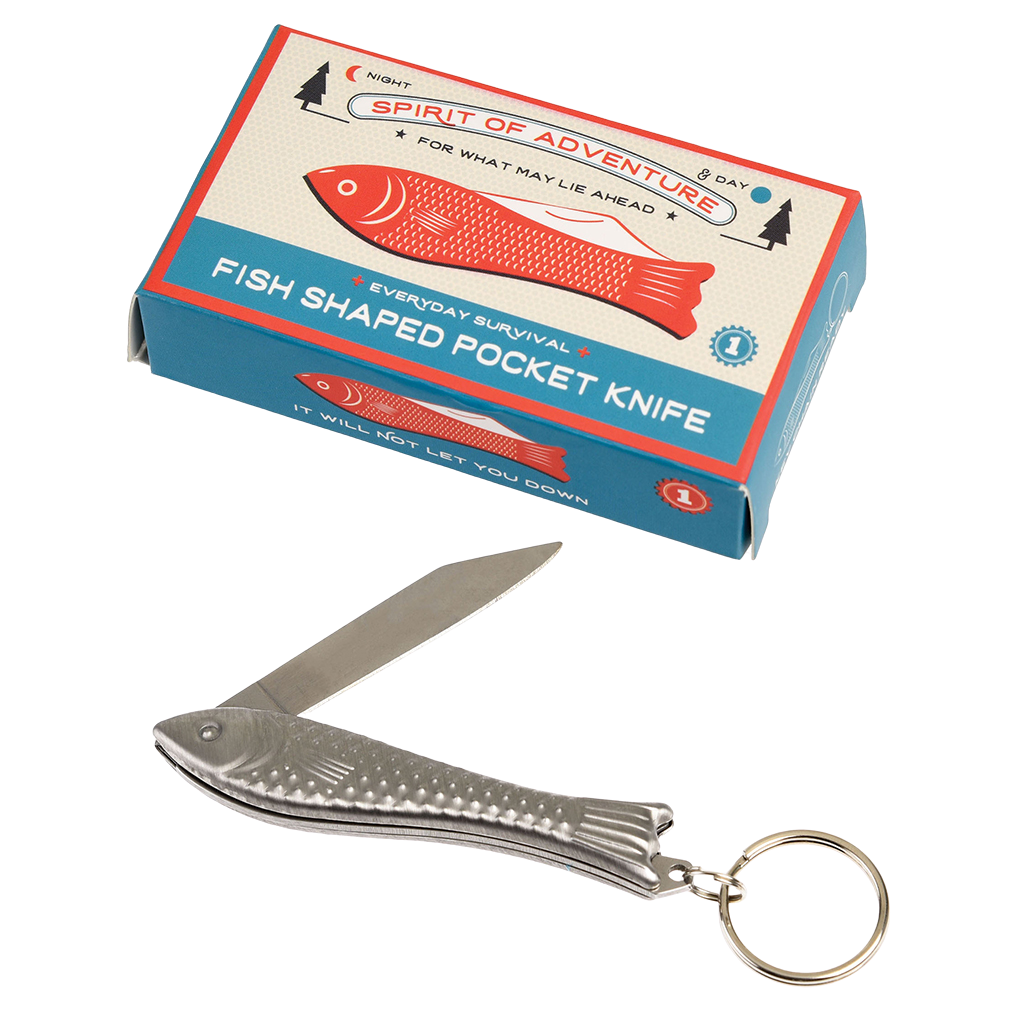 Rex London - Zakmes Sleutelhanger Vis Spirit of Adventure