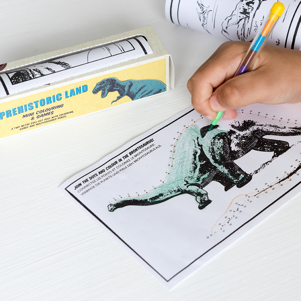 Rex London - Mini Kleur- en Spelletjesboekje Prehistorische Wereld