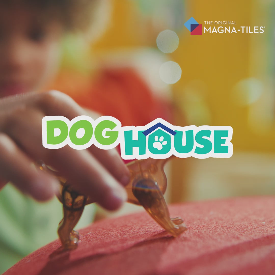 Video laden: MAGNA-TILES® Dog House met microMags (13 stuks)