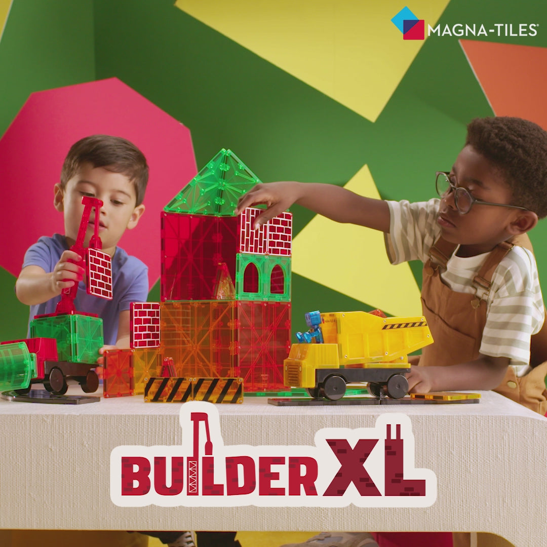 Video laden: MAGNA-TILES® 50 Builder XL set met 6 microMAGS