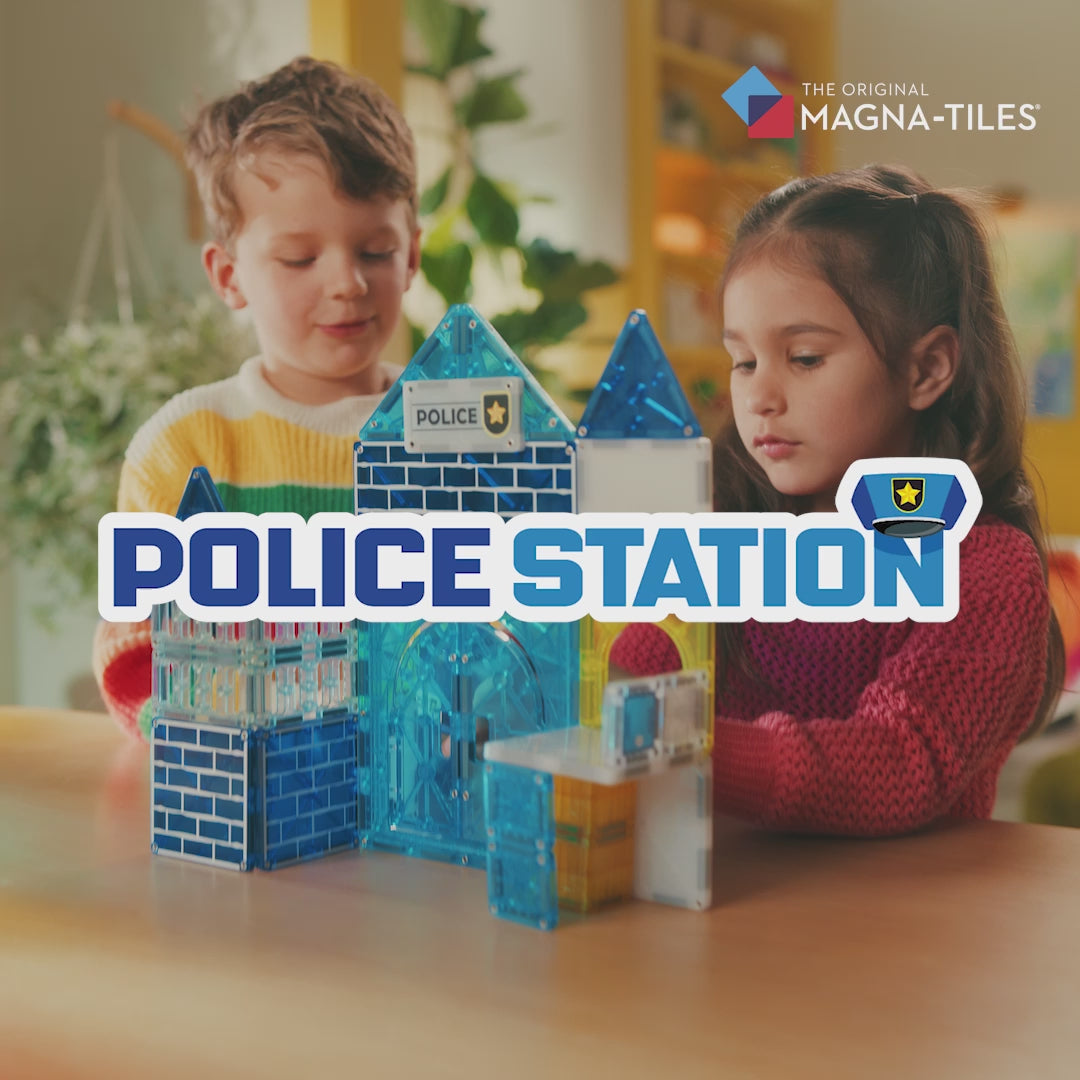 Video laden: MAGNA-TILES® Police Station met microMAGS (35 stuks)