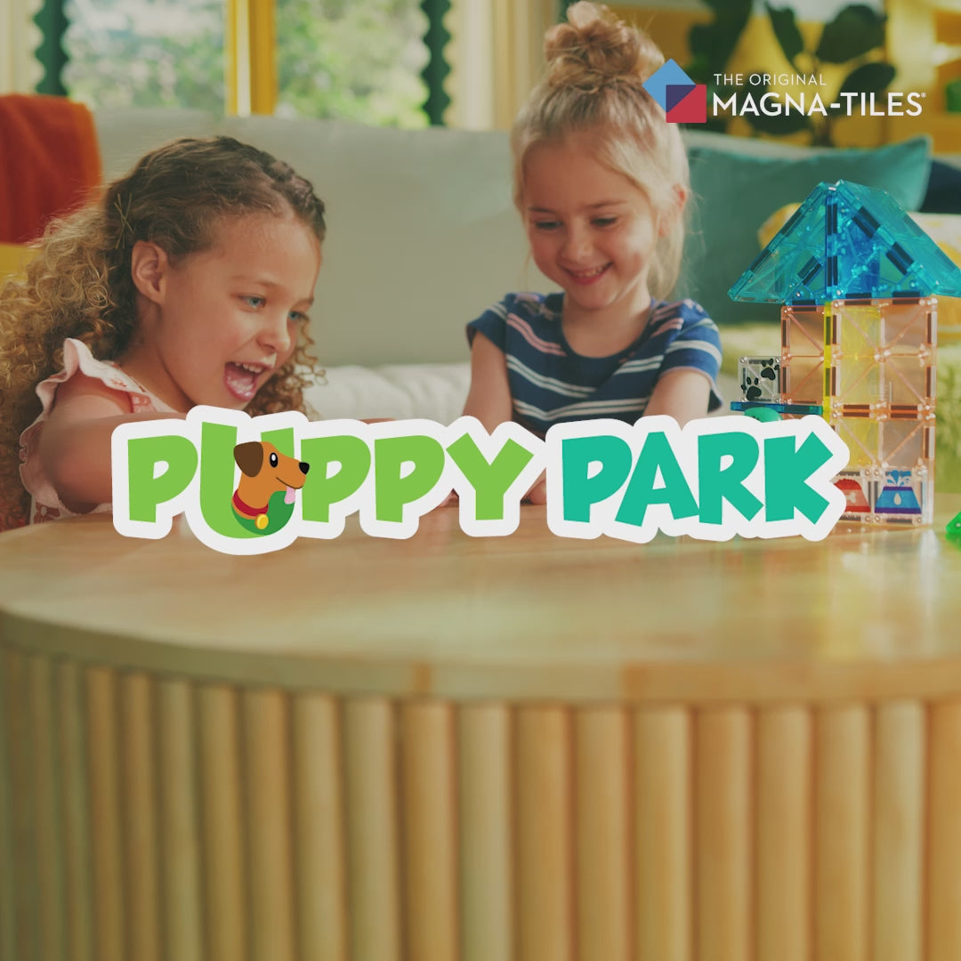 Video laden: MAGNA-TILES® Puppy Park met microMAGS (27 stuks)
