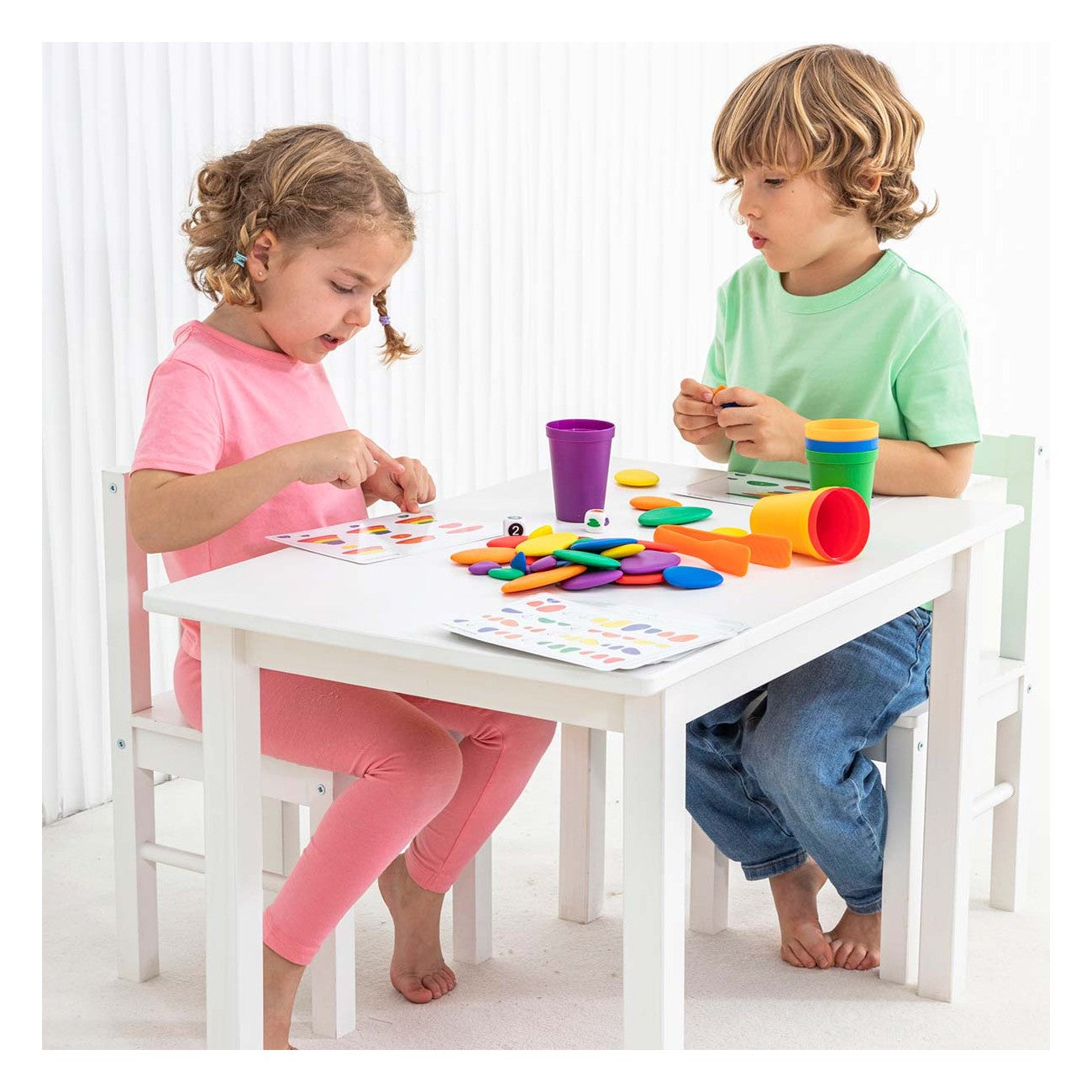 Amaya - 36 stapelstenen regenboog Pebbles