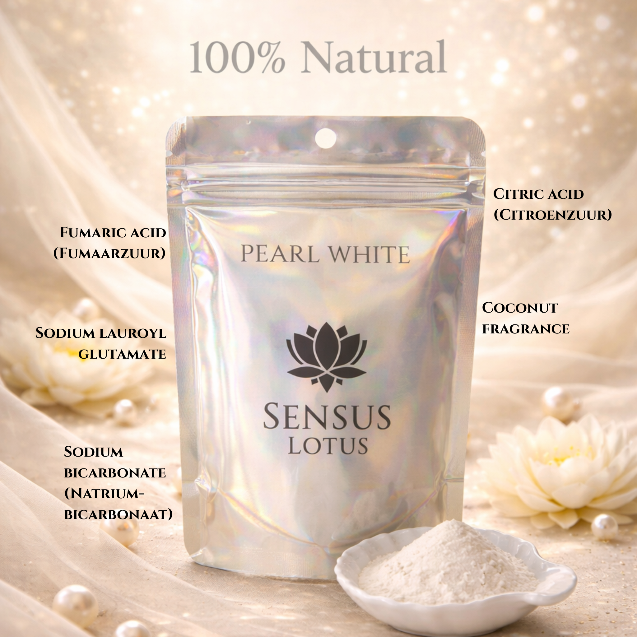 Sensus Lotus - Magisch Badpoeder Pearl White
