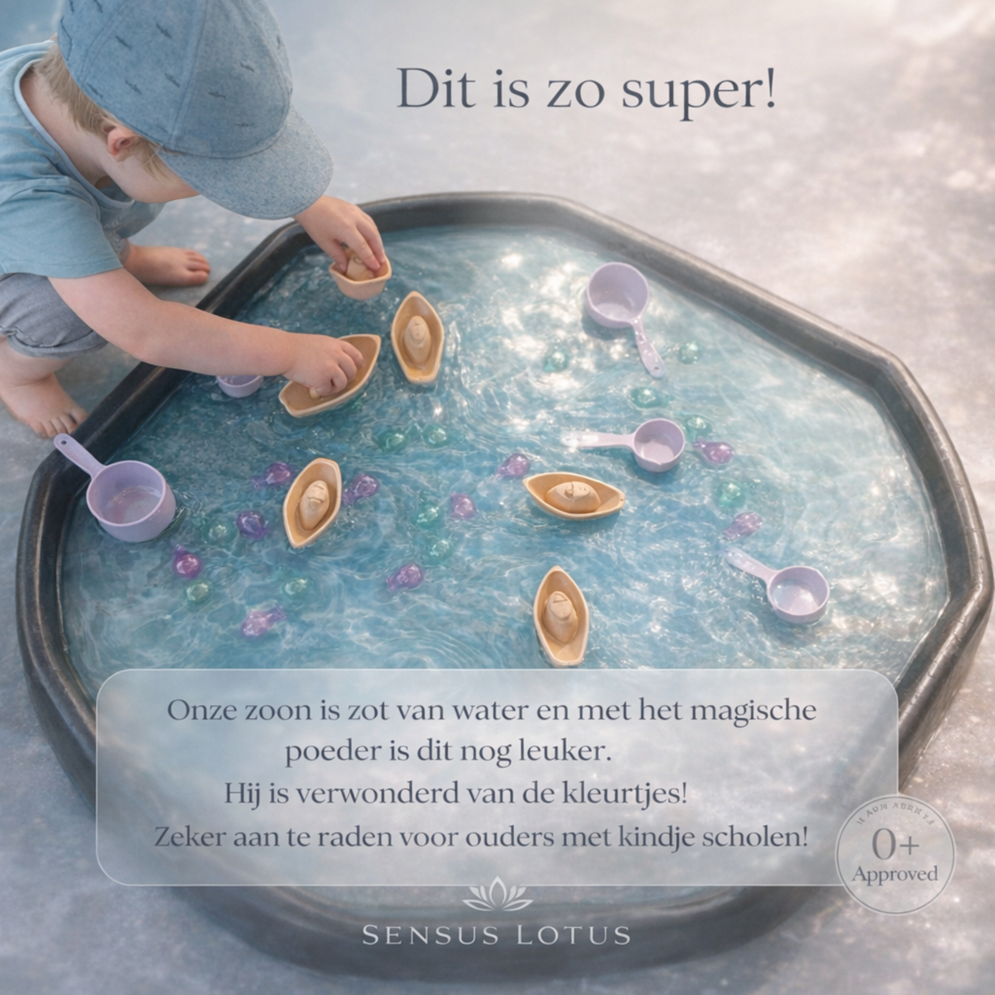 Sensus Lotus - Magisch Badpoeder Ocean Blue