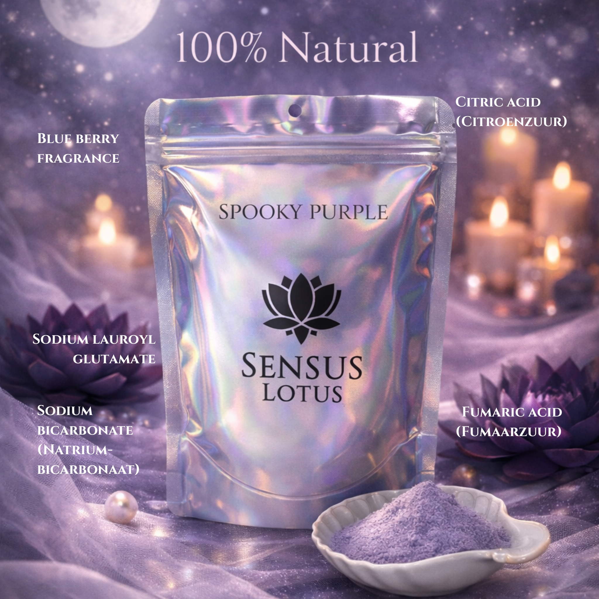 Sensus Lotus - Magisch Badpoeder Spooky Purple