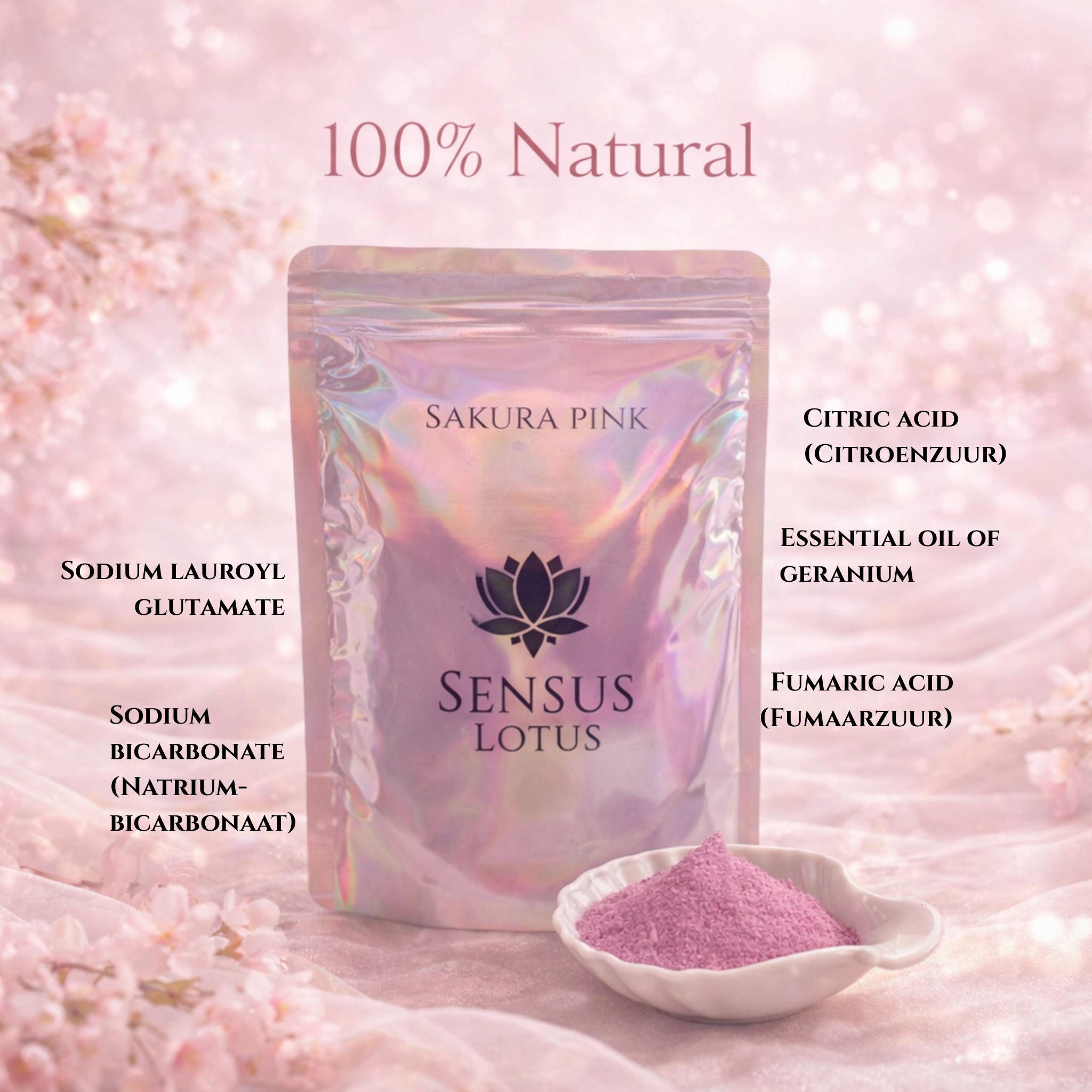 Sensus Lotus - Magisch Badpoeder Sakura Pink
