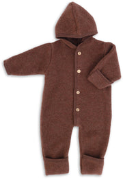 Engel Natur - 100% wol-fleece overall onesie - Kaneel